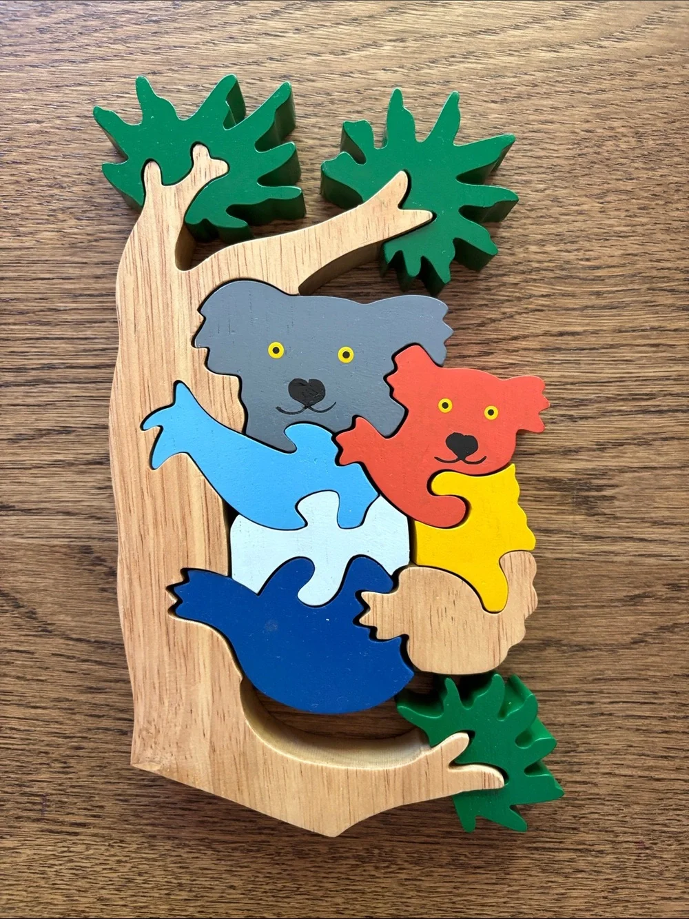 Montessori Colorful Wooden Koala Puzzle Toy